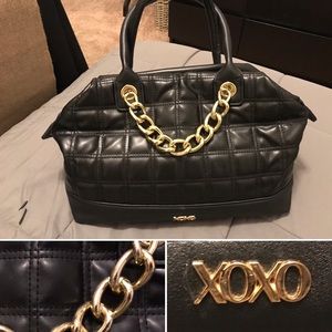 New Arrival!!! XOXO Quilted Handbag Black and Gold